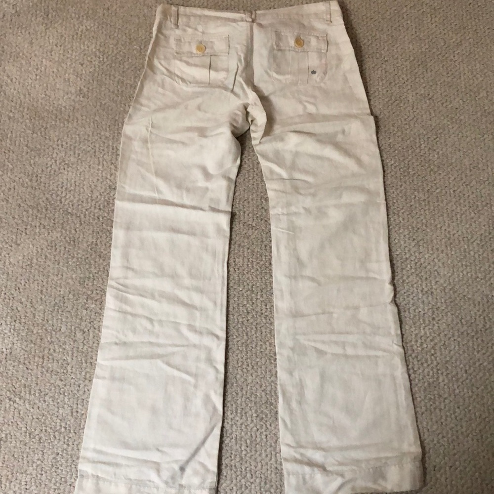 Anthropology Winter White Wide Leg Pants